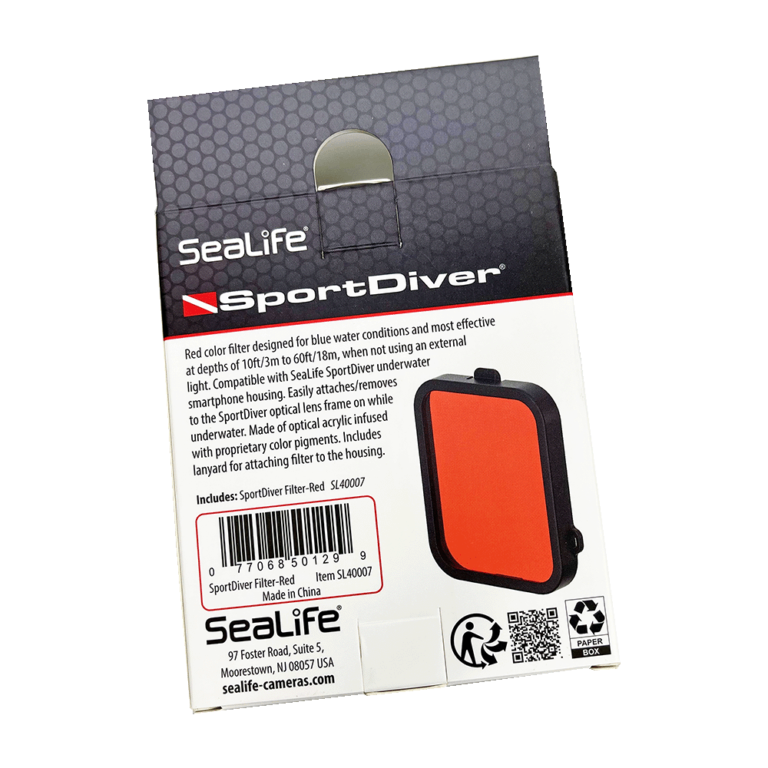 SportDiver Color Filter Red SeaLife Cameras