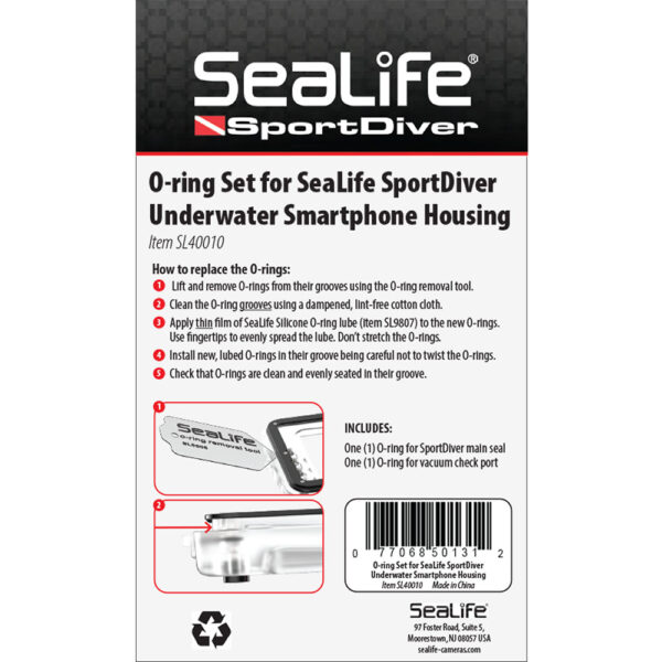 O-Ring Set for SeaLife SportDiver & SportDiver S Housing - Image 6